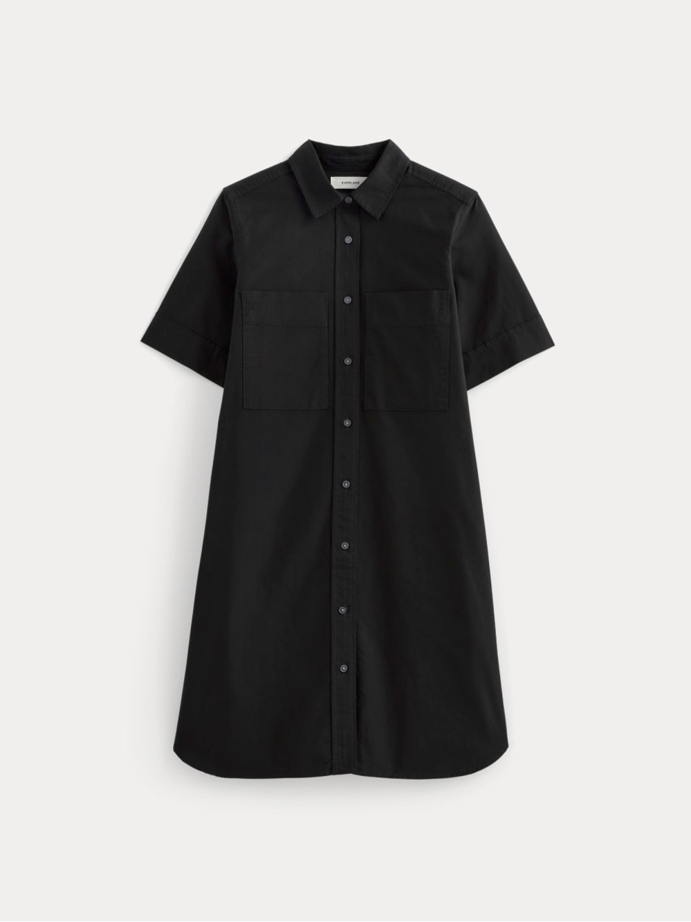 Everlane Oxford Shirt Dress Black